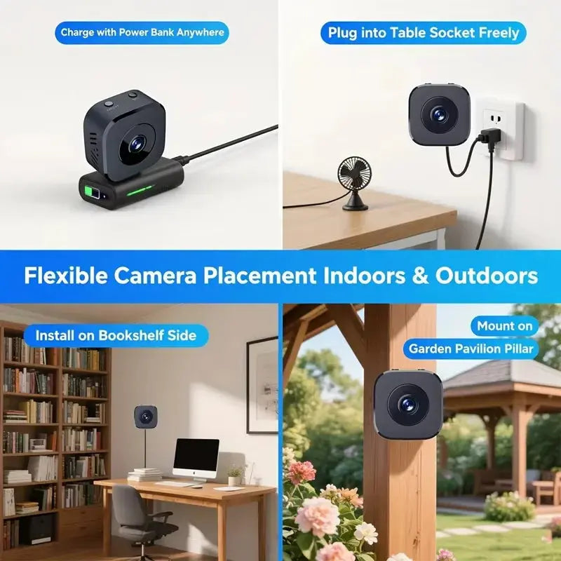 Mini caméra Wi-Fi Full HD — vision nocturne Vigilo