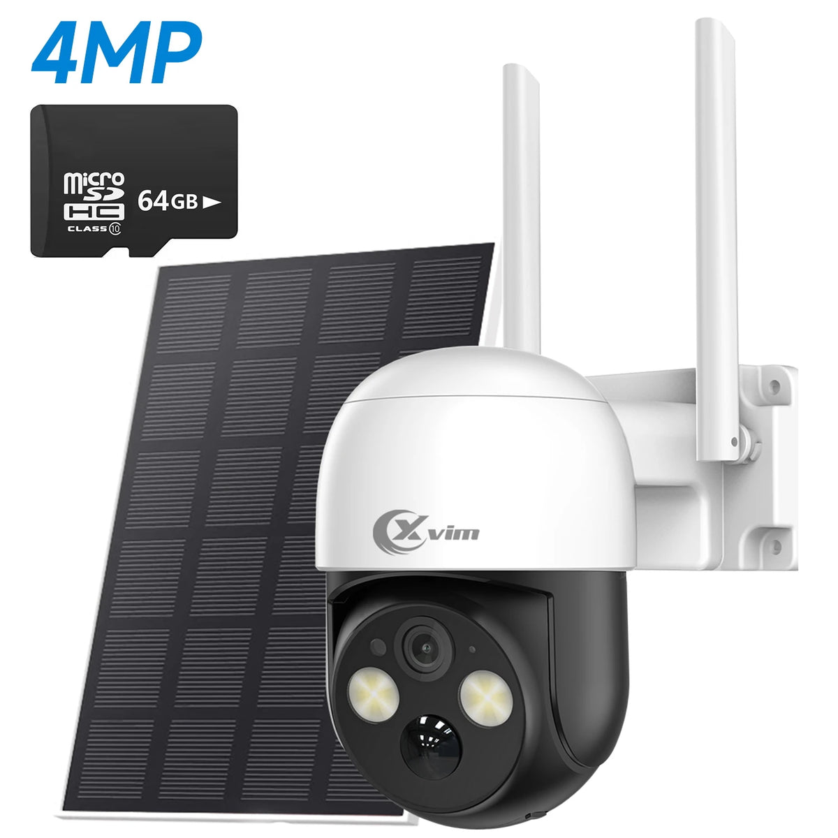 Caméra solaire rotative 4 MP — sans fil Vigilo