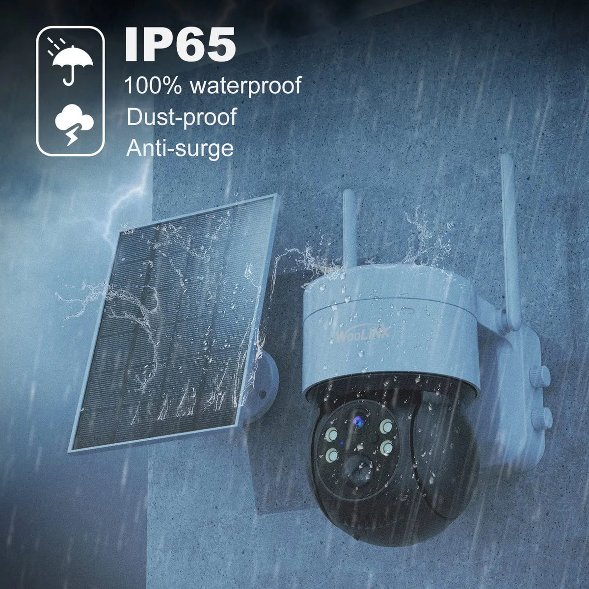 Caméra solaire rotative 4 MP — sans fil Vigilo