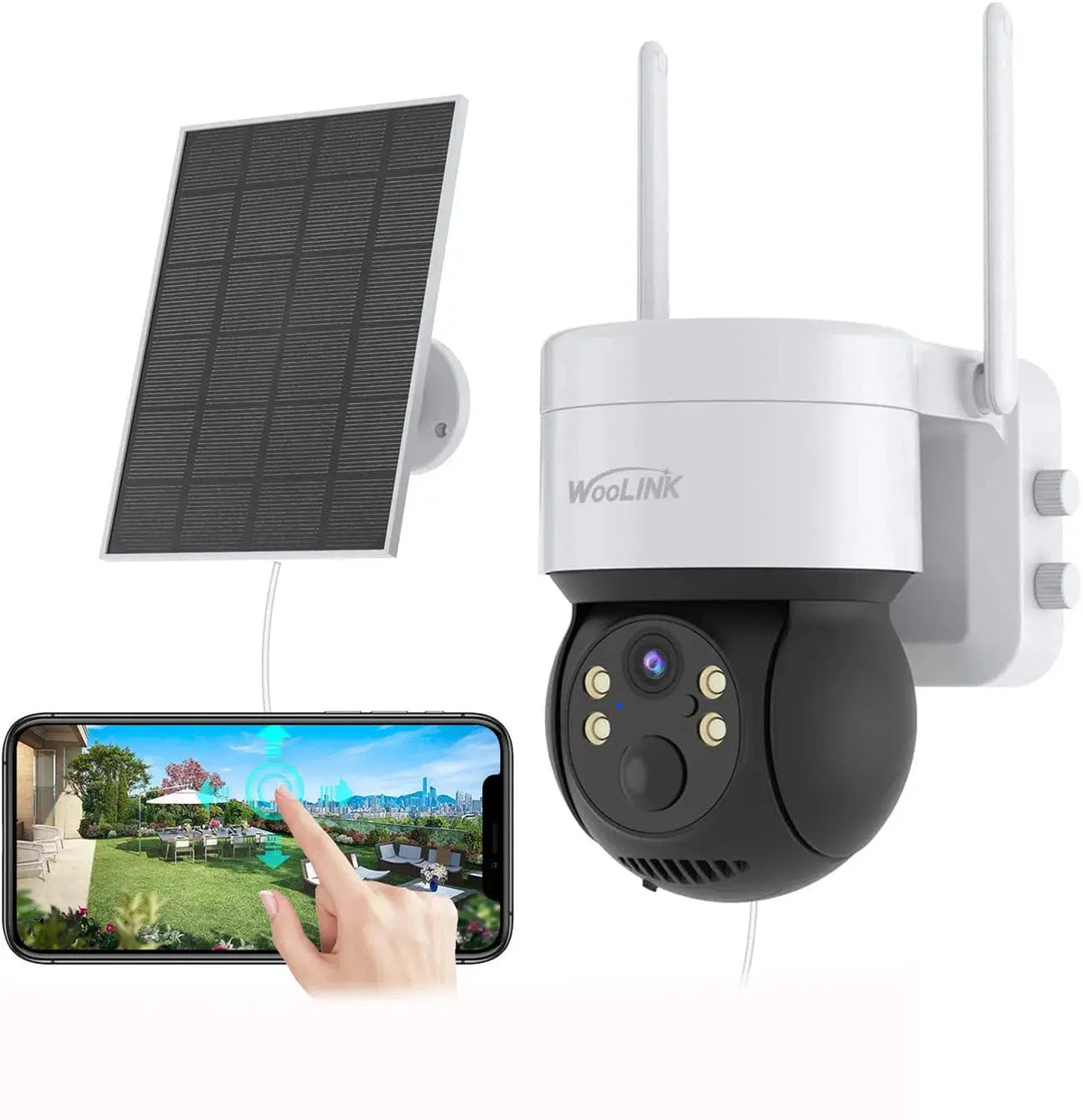 Caméra solaire rotative 4 MP — sans fil Vigilo