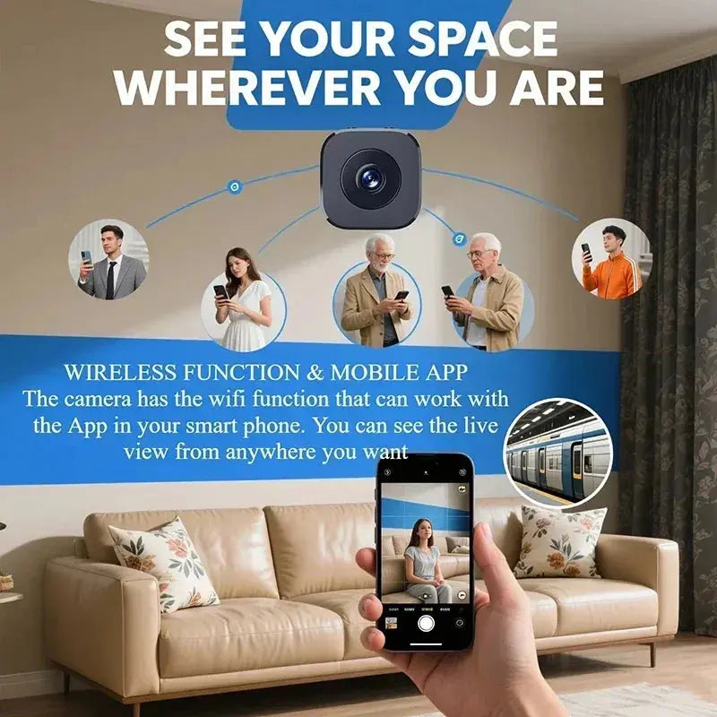 Mini caméra Wi-Fi Full HD — vision nocturne Vigilo