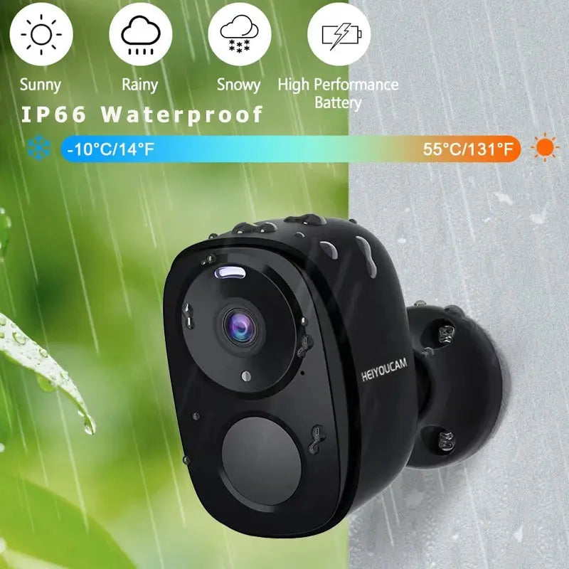Caméra extérieure Wi-Fi sur batterie — 3 MP Vesti