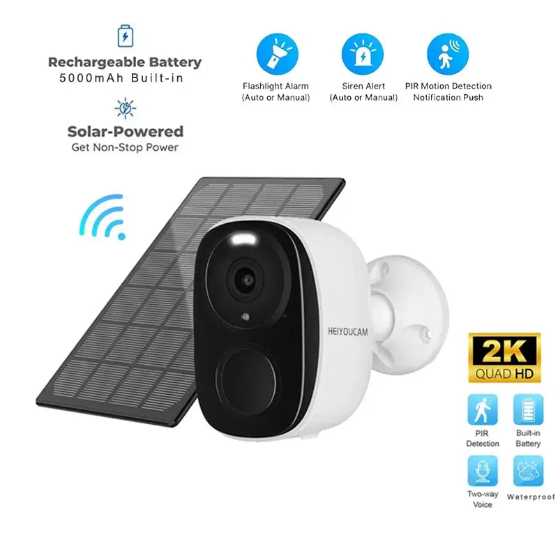 Caméra extérieure 2K 3 MP — audio bidirectionnel Vigilo